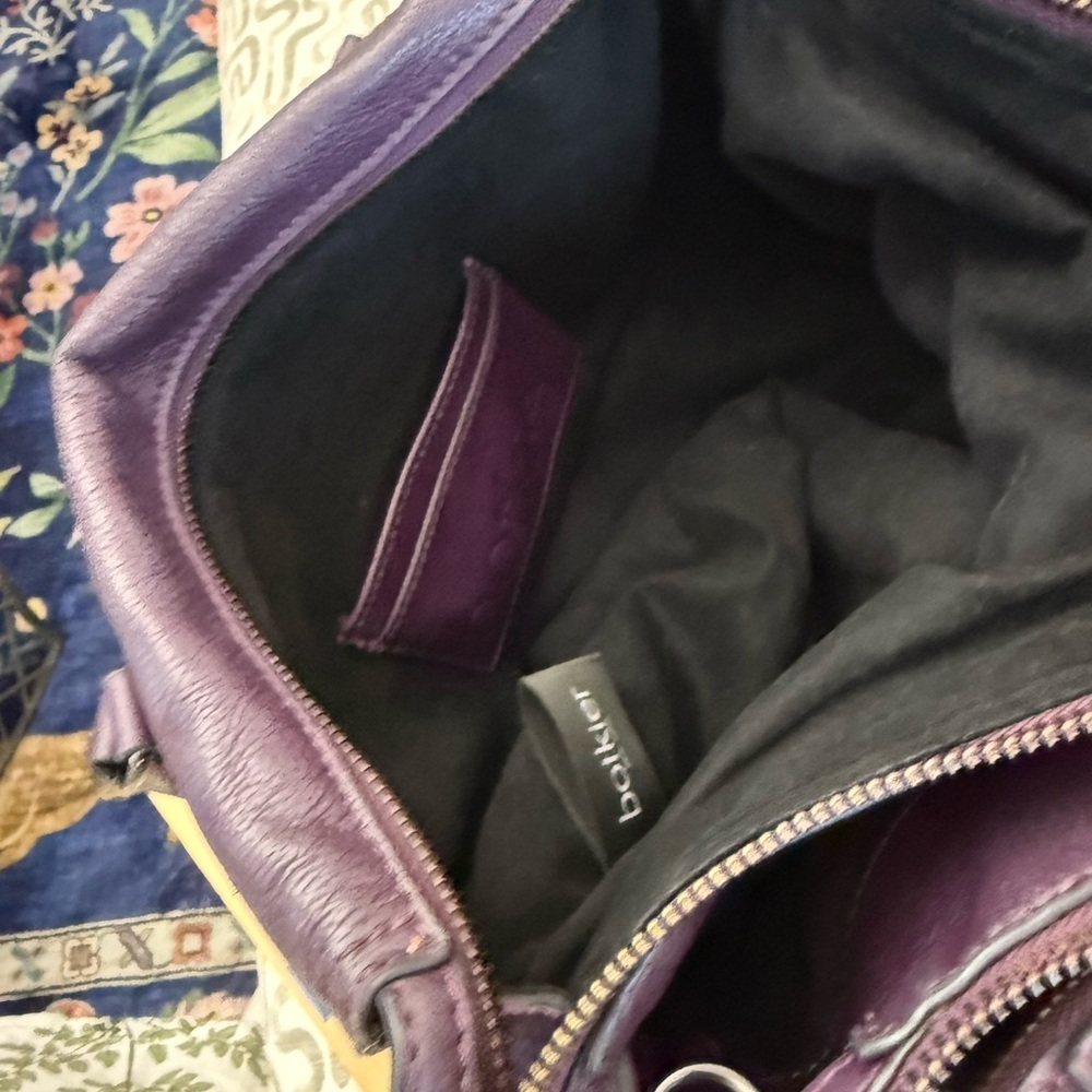 Botkier Dark Purple Satchel Bag - Picture 11 of 13